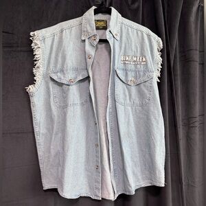 Sleeveless Denim Shirt “Bike Week”